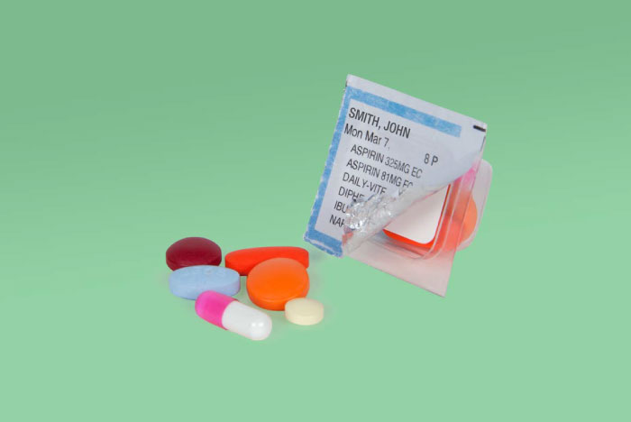 photo of pre-packaged multi-dose pack of medication